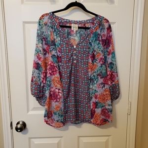 Fig and Flower XL sheer blouse